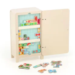 Jeu de logique en bois le frigo