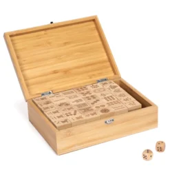 Jeu de Mahjong en bois
