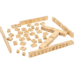 Jeu de Mahjong en bois