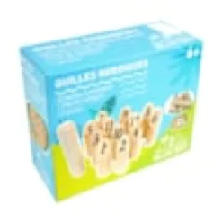 Jeu de 12 quilles nordique avec lanceur