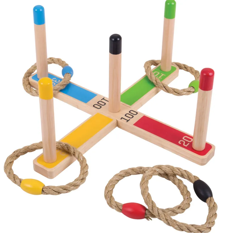 Jeu de quoits en bois