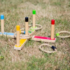 Jeu de quoits en bois