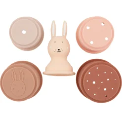 Jeu gobelets bain - mrs. Rabbit
