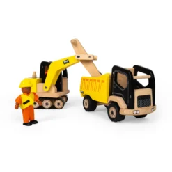 Jouet de pelleteuse en bois