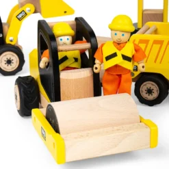 Jouet de rouleau de route en bois