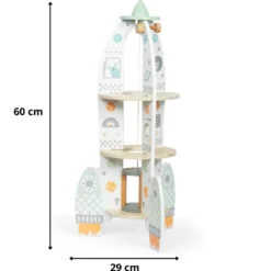 Jouet fusée spatiale bois à construire