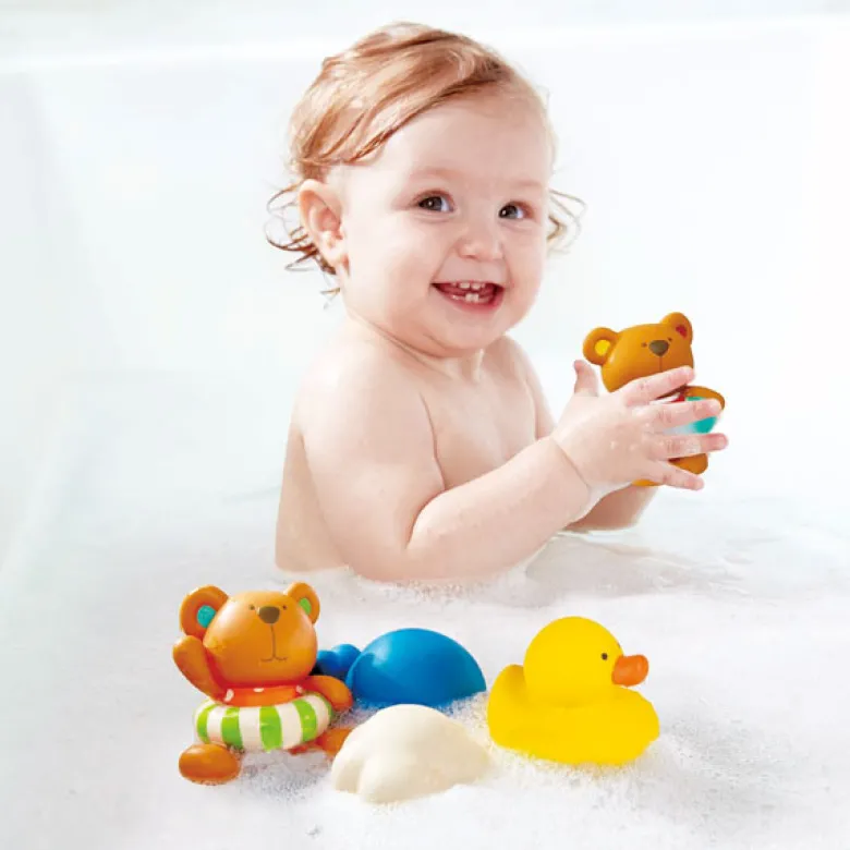 Jouets de bain bébé ours et canard hape
