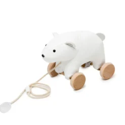Jouet à tirer, nathan l'ours blanc