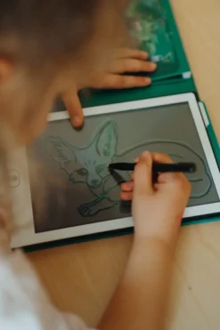 Kidydraw-mini tablette à dessin 30 animaux autour du monde