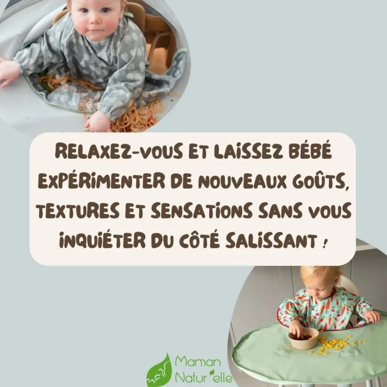 Kit bavoir et plateau transportable