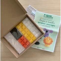 Kit bougies a modeler - animaux sauvages