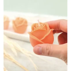 Kit bougies trio fleurs rose