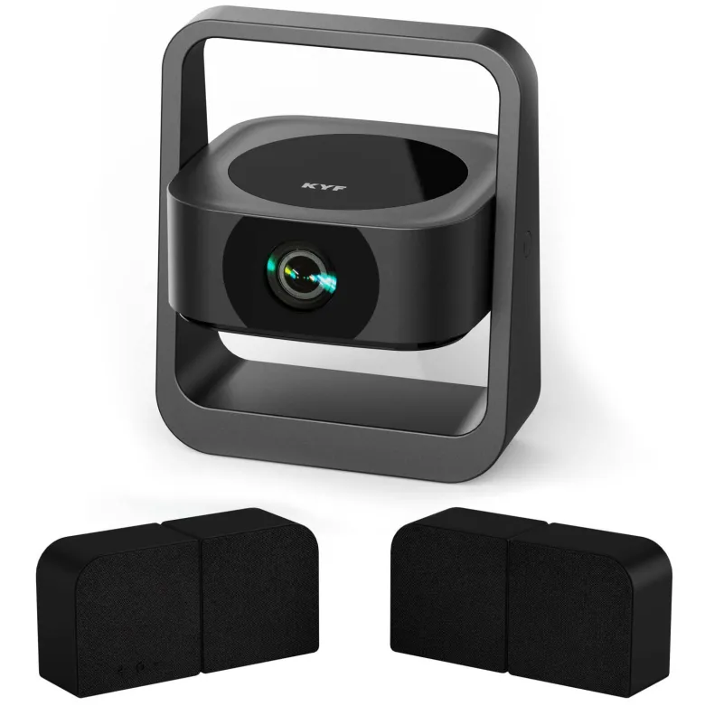 Kit Cinéma Portable KYF : Vidéo Android 13 Full HD + Mur Enceintes 20W 4-en-1