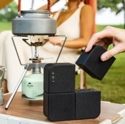 Kit Cinéma Portable KYF – Vidéoprojecteur Full HD Android 13 & Enceintes Bluetooth 20W
