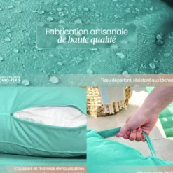Kit coussins de palette déhoussables