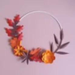 Kit créatif couronne de fleurs en papier