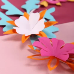 Kit créatif couronne de fleurs en papier