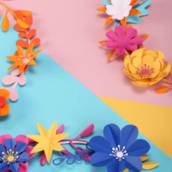 Kit créatif couronne de fleurs en papier