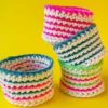 Kit de crochet corbeilles pop
