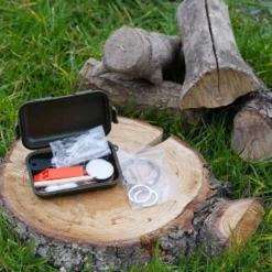 Kit de survie fosco combat survival kit waterproof vert armée