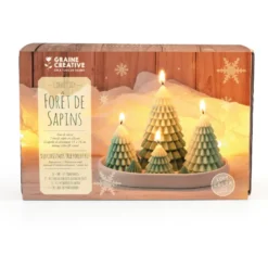 Kit diy bougies forêt de sapins