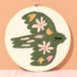 Kit diy punch needle oiseau g