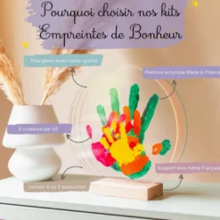 Kit empreinte de mains famille de 4 peps