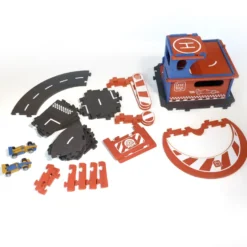 Kit garage en bois coloré à assembler