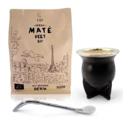Kit maté camionero alpaca gravée