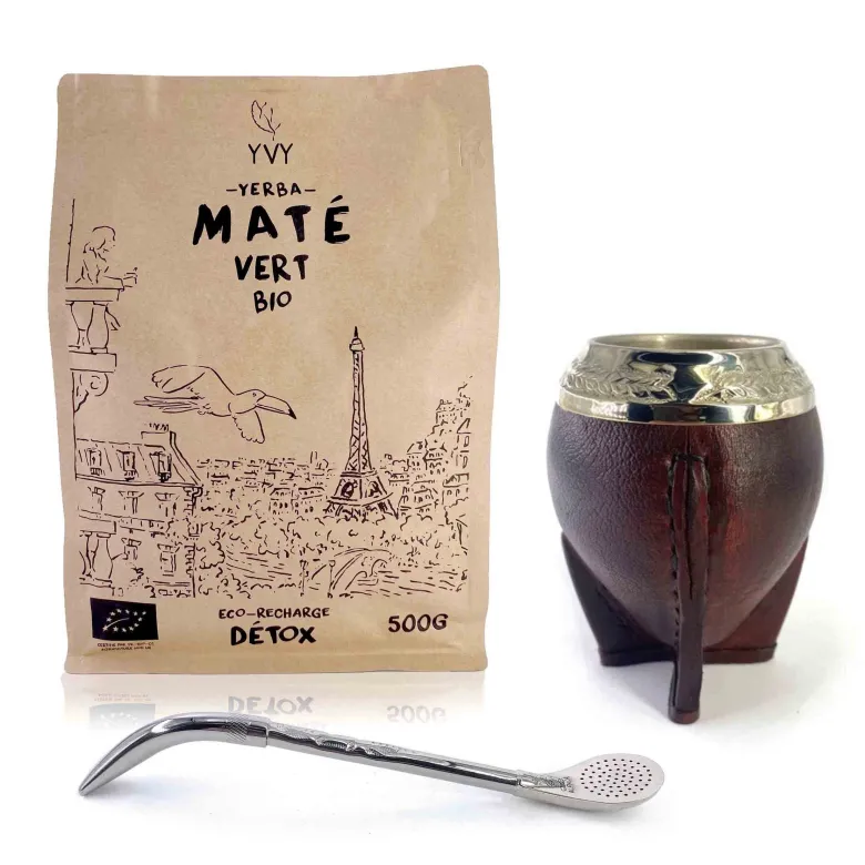 Kit maté torpedo alpaca gravée