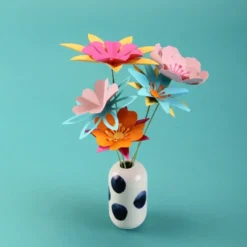 Kit mini-bouquet de fleurs en papier