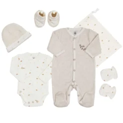 Kit naissance bébé ecru 1 mois