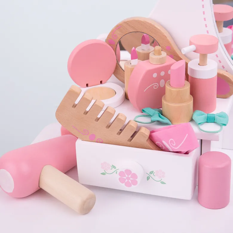 Kit vanité en bois pour enfants