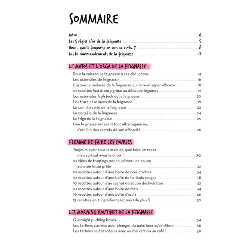 La cuisine des feignasses