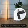 Lampadaire led - inoleds - corner blanc - dimmable