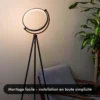 Lampadaire led - inoleds - croissant de lune
