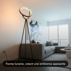 Lampadaire led - inoleds - croissant de lune