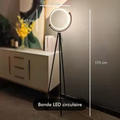 Lampadaire led - inoleds - croissant de lune