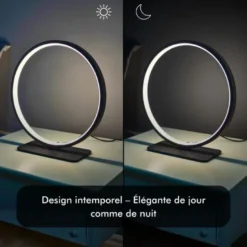 Lampe a poser led - inoleds - impira noir - dimmable