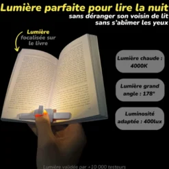 Lampe de lecture Lizia 3 en 1 Blanc