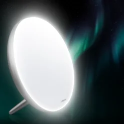 Lampe de Luminotherapie Led 10.000 Lux ajsutable avec fonction timer – Gris