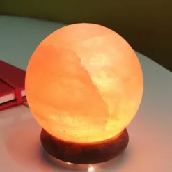 Lampe de sel d'himalaya usb rond