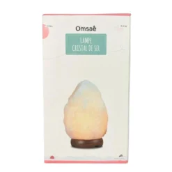 Lampe en cristal de sel blanc - 4 à 6 kg