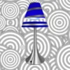 Lampe en lévitation althuria bleue grand