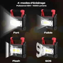 Lampe extérieure avec batterie externe