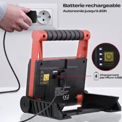 Lampe extérieure avec batterie externe