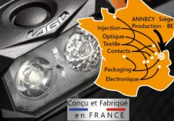 Lampe frontale bxr3.1 fabrication france
