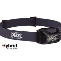 Lampe frontale petzl actik hybrid noire et grise
