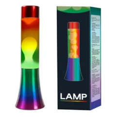 Lampe à lave en verre design rainbow