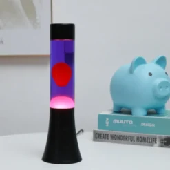 Lampe à lave en verre pinkwater